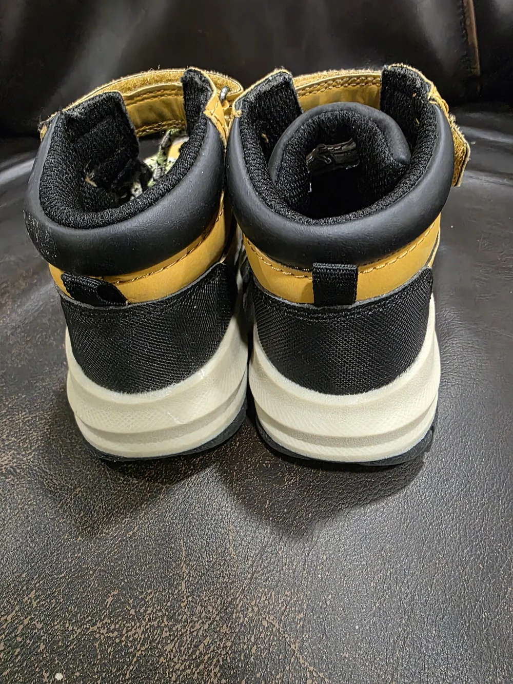 OshKosh B'gosh Yellow and Black Lace-Up Kids Boots